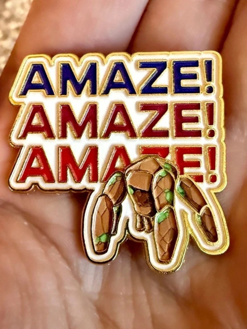 New Enamel Pin Project Hail Mary Amaze Amaze Amaze Rocky Quote Movie Promo Funny